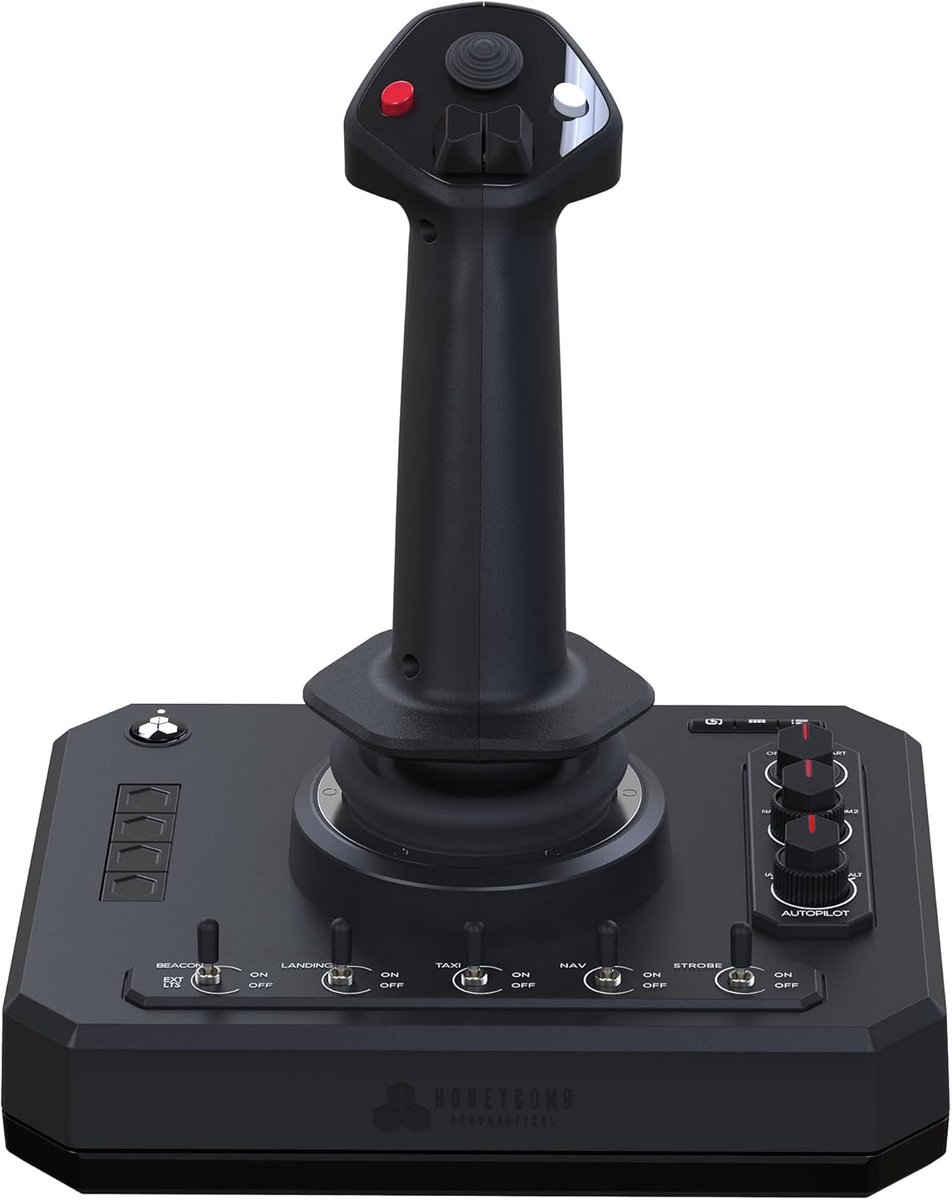 SnelShoppen - Honeycomb Foxtrot Flight Stick - Premium Gimbal Mechanisme, 16-Bit Hall Effect Sensors, Ambidextrous Design, Compatibel met MSFS 2024/20