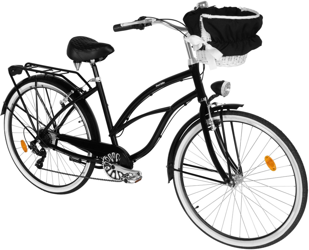 Davi Bianca Cruiser – Stadsfiets – 28 inch – 7 versnellingen – Zwart