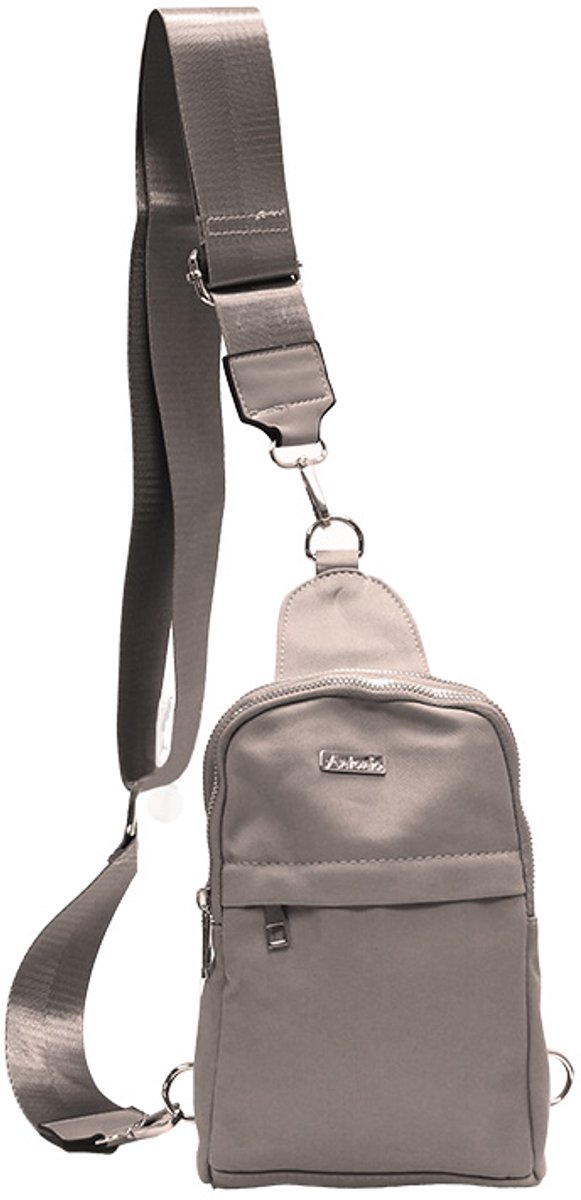 Crossbody Bag Grijs - Kleine Schoudertas - Compacte Tas met Verstelbare Schouderband - Grijs