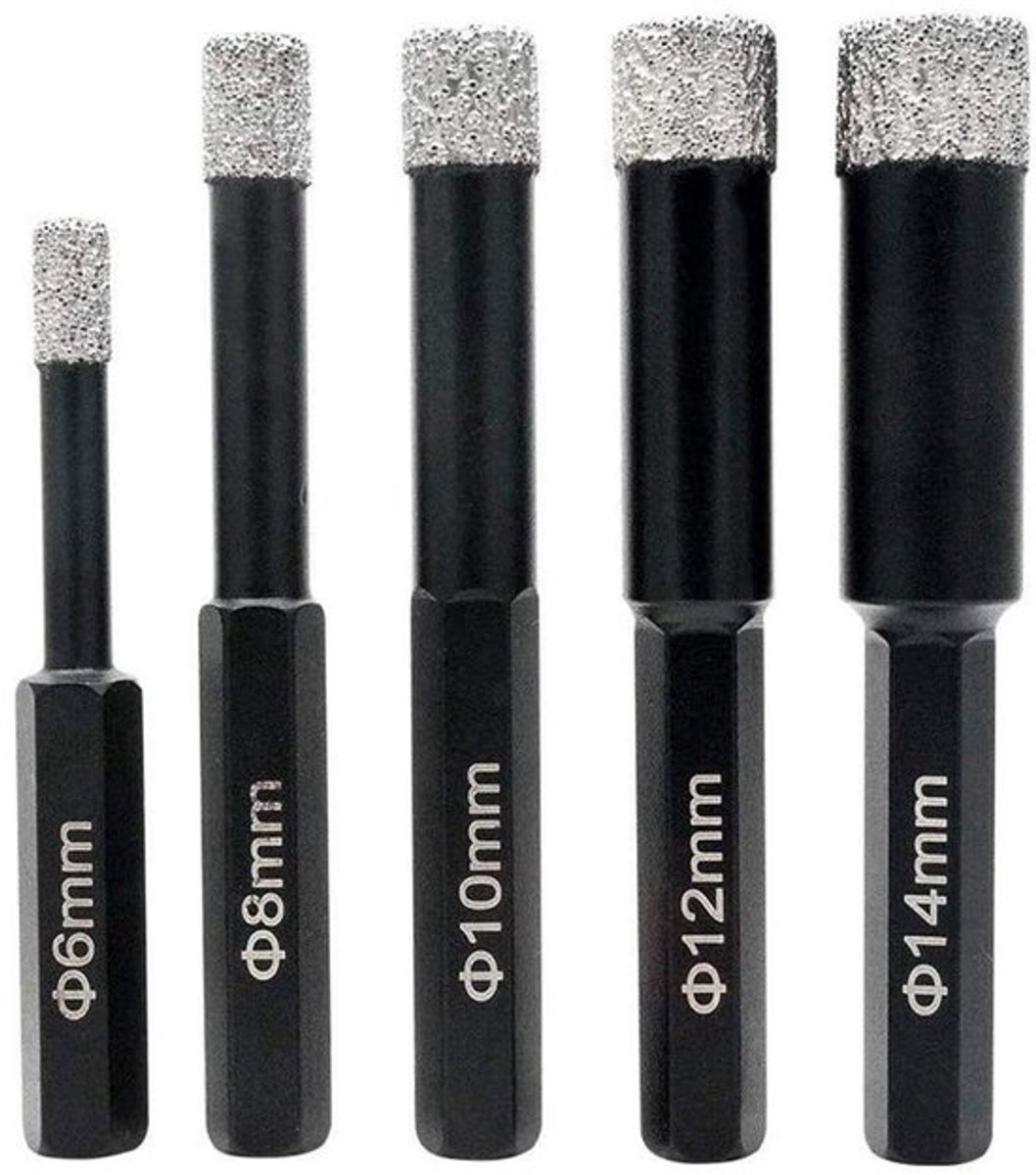 Diamant Gat Snijder - 6mm Boor - Voor Glas en Tegels - Hoogwaardige Kwaliteit - Harde Materialen - Efficiënt Snijden - Geschikt voor Doe-...
