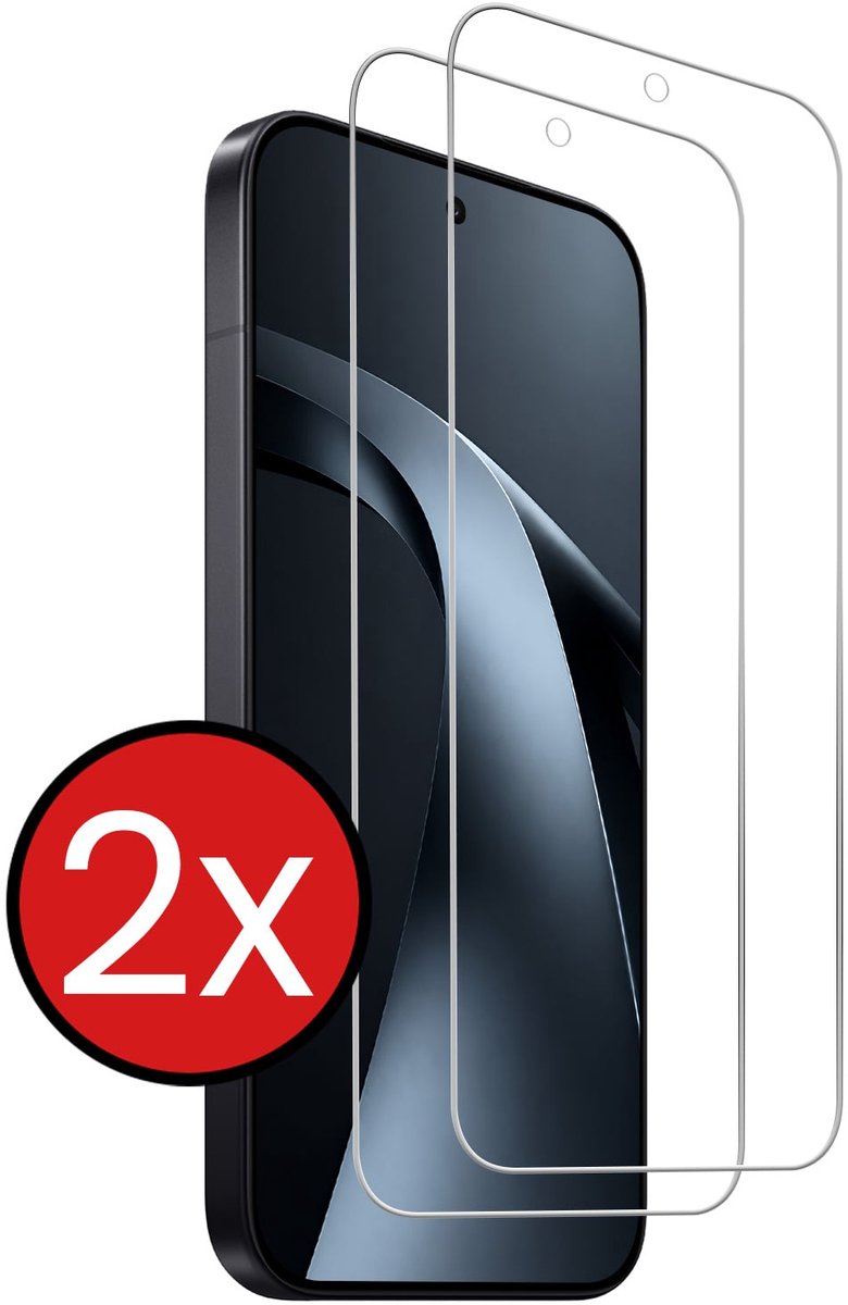 Screenprotector - 2 Stuks - Geschikt voor Xiaomi 17T Pro - Extra Sterk - Beschermglas - Gehard Glas - Tempered Glass - Screen Protector