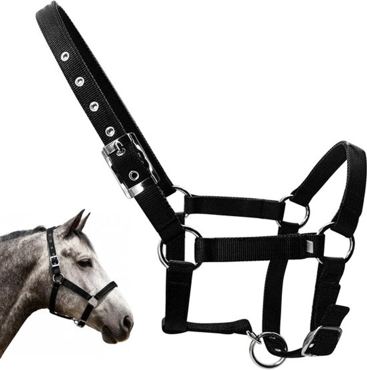 Grappige Houten Paard Tuig met Teugels, Speelgoed voor Kinderen, Paardenspeelgoed, Creatief Spel en Educatief Speelgoed, One Size