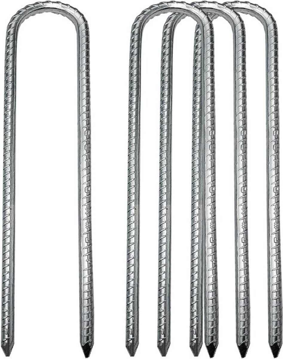 Duurzame grondankers voor tenten en trampolines - 30 cm, 4 stuks, gegalvaniseerd, ideaal voor tuin en constructie