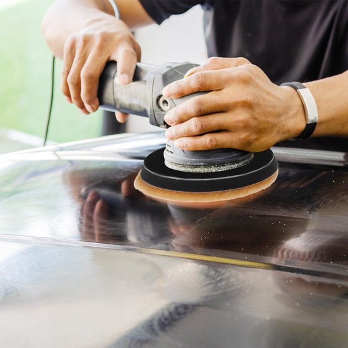 3-delige lamswollen polijstpads 150mm - polijstsponzen voor auto, krassen verwijderen, oxidatie, poetsen, herstellen schade