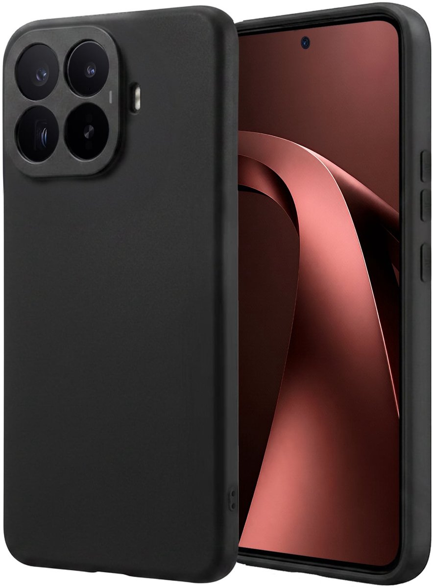 Hoesje - Geschikt voor Xiaomi 17T - Sterk & Shockproof - Hoes Cover - Siliconen Case - Zwart