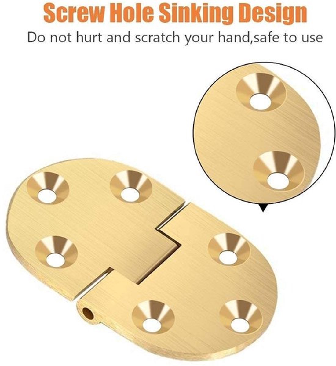 Scharnier Set - Scharnier Reparatie Plaat - Scharnierboor - Scharniermal - Scharnieren - Roestvrij Staal - Hoogwaardige Messing 6.3 x 3.8 cm - Tafel Scharnier