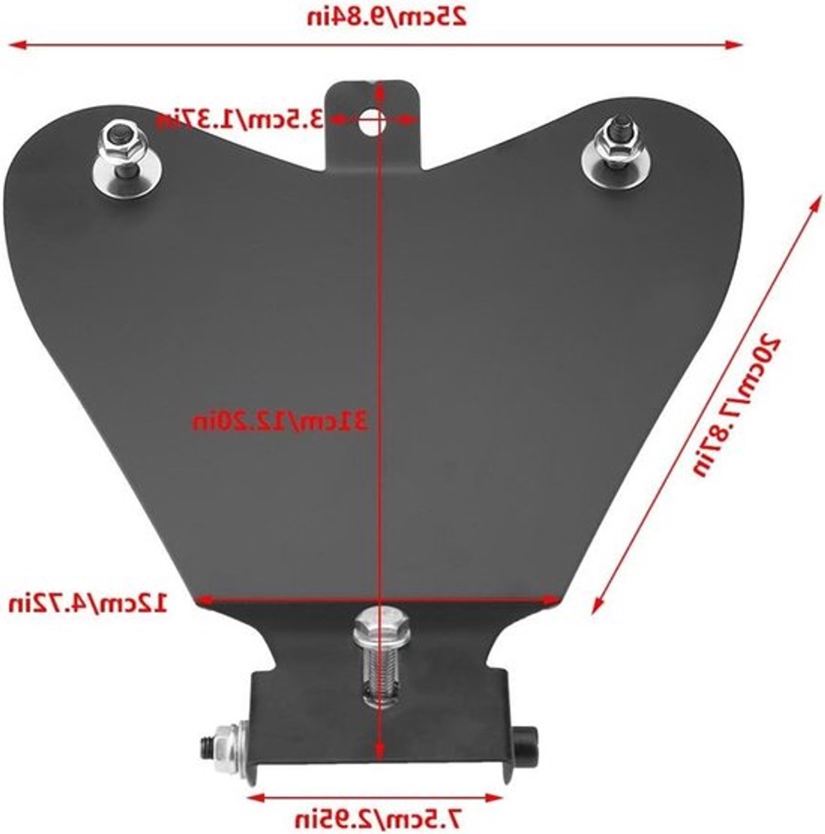 Motorfiets Zitplaat Bevestiging, Universele Basisplaat voor Chopper, Bobber en Custom Motoren