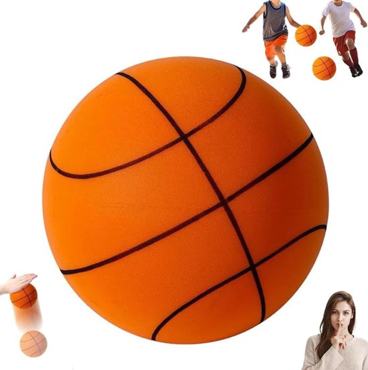 Stille Binnenbasketbal, Schuim Bal voor Geluidsarm Trainen en Spelplezier