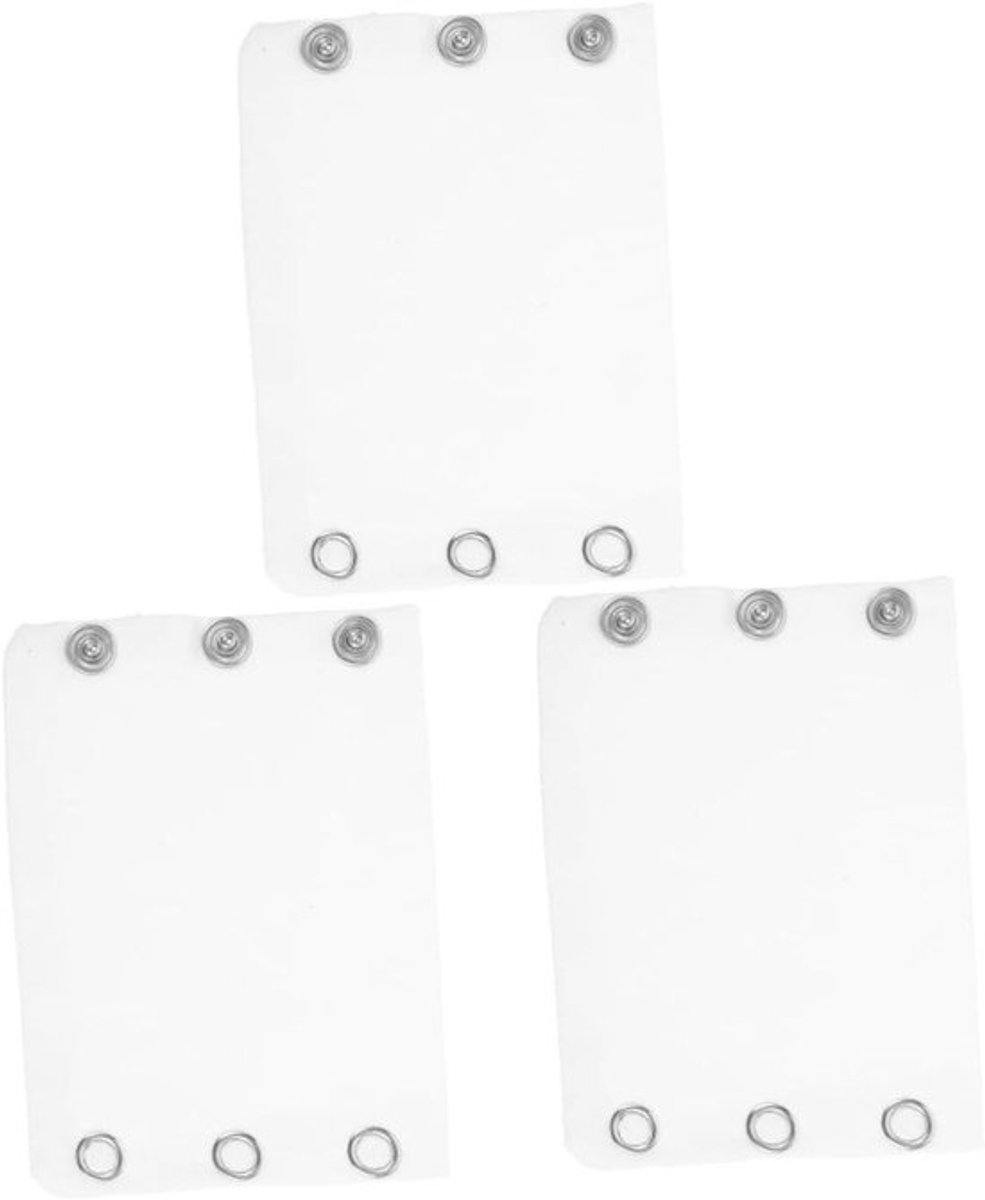 3-delige katoenen romperverlengingsset voor dames - zwart - rugvrij full-body pak met drukknopen - te gebruiken voor overalls, onesies - kind & vrouw - premium kwaliteit.