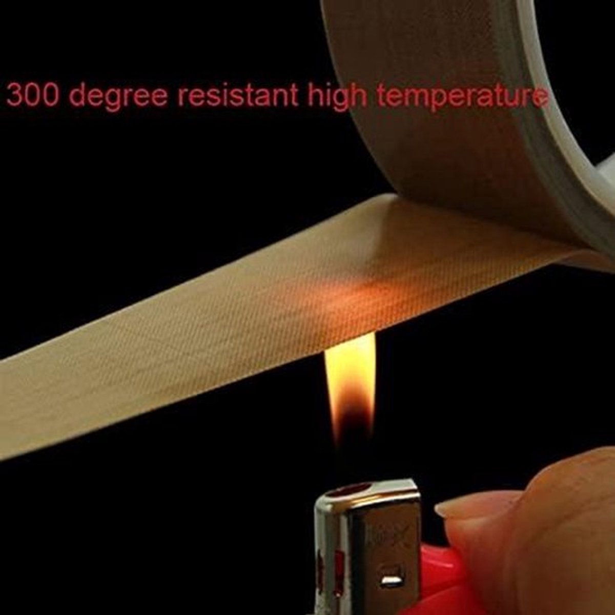 Hittebestendige tape voor handmatige vacuüm sealers, hittebestendig tot 260 ℃, teflon, 40 mm x 10 m