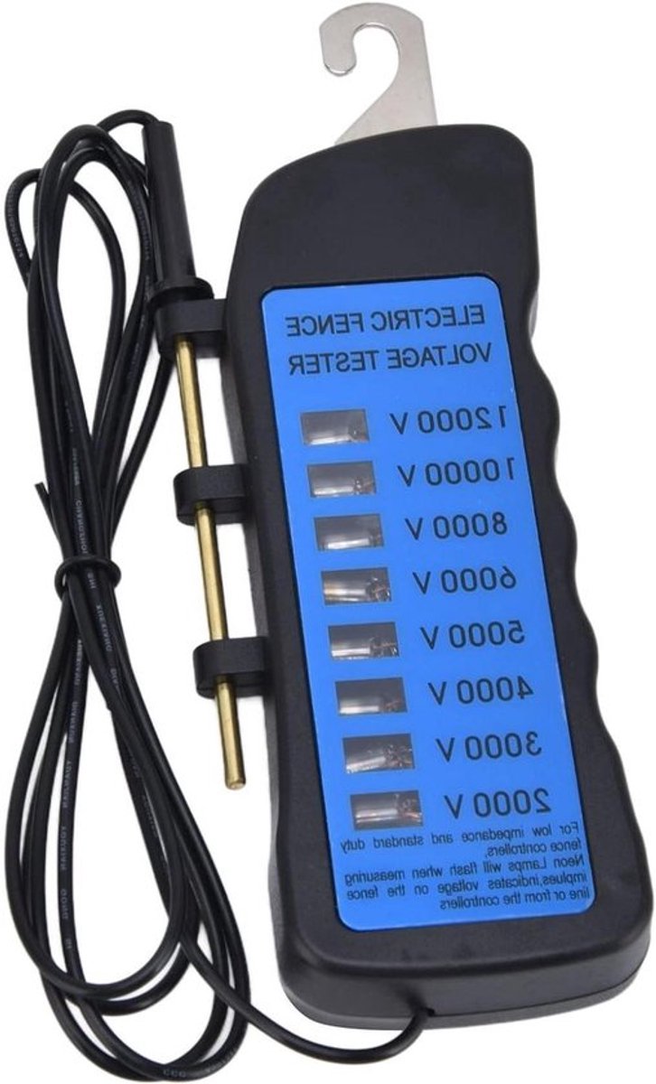 Schrikdraad Tester Waterdicht Spanning Detectie Agrarische Levering Hekwerk 8 Indicatielampjes
