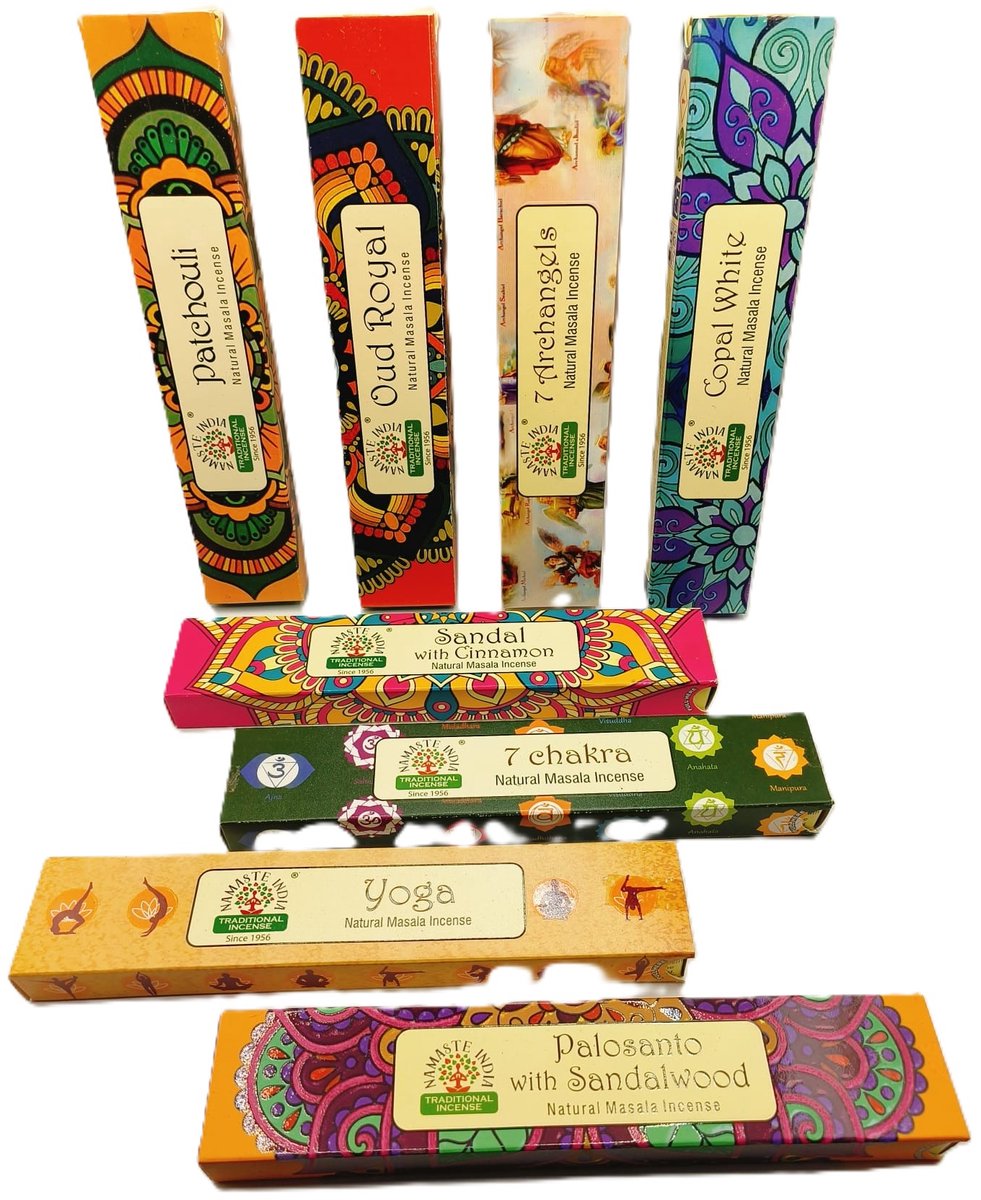 Namaste India Wierook - Masala wierook assorti - 8 pakjes