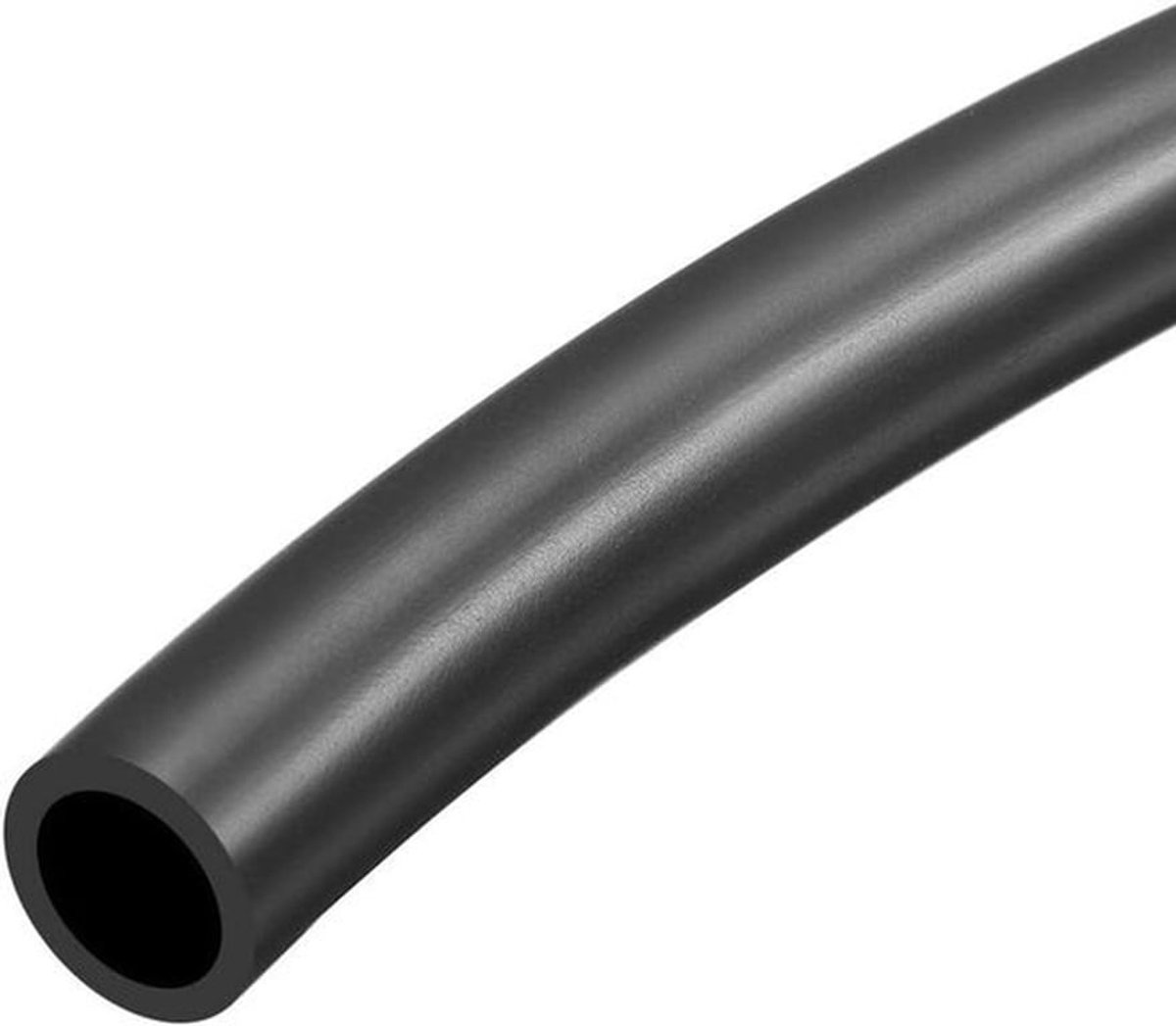 Rubberen irrigatieslang voor tuin en buiten, 8 mm x 12 mm, 1 meter, zwart.