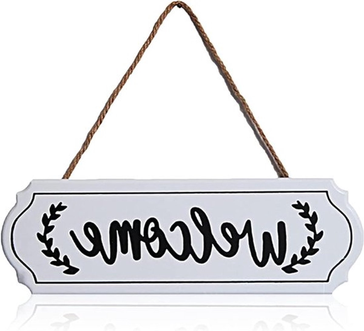 Teken voor Opknoping Plaque Huis Warming Decor - Opknoping Teken voor Voordeur en Veranda - Rustiek Houten Decoratie