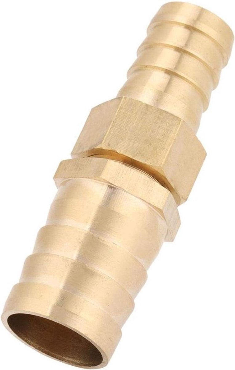 Messing slangpilaar reducer 19-25mm met weerhaak, gevlochten fitting en connector adapter