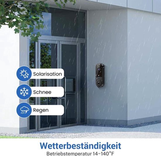 Video deurbel zonder abonnement - Deurbel met camera - Draadloze video deurbel - Beveiliging woning - Deurbel met app - Slimme deurbel - Geen maandelijkse kosten - Beveiligingscamera - WiFi deurbel - Voor smartphone en tablet