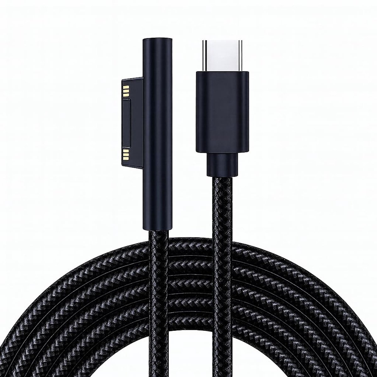 Krachtige 65W USB C Oplaadkabel met Magnetische Adapter - 1.5m Type C Kabel voor Notebook en Tablet, Duurzaam en Betrouwbaar
