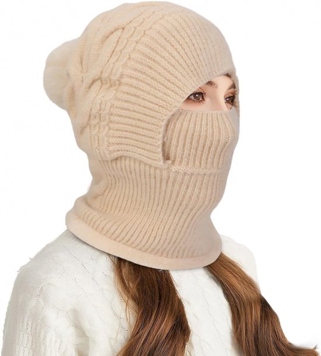Winddicht Ski Masker met Nekbedekking | Warme Fleece Balaclava voor Vrouwen | Ideaal voor Winterse Activiteiten en Buitenavonturen
