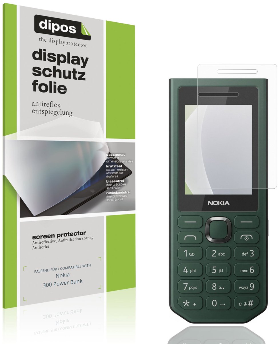 dipos – 4x Matte Beschermfolie geschikt voor Nokia 300 Power Bank | Krasbestendige & antireflecterende Screenprotector Ultra-Thin