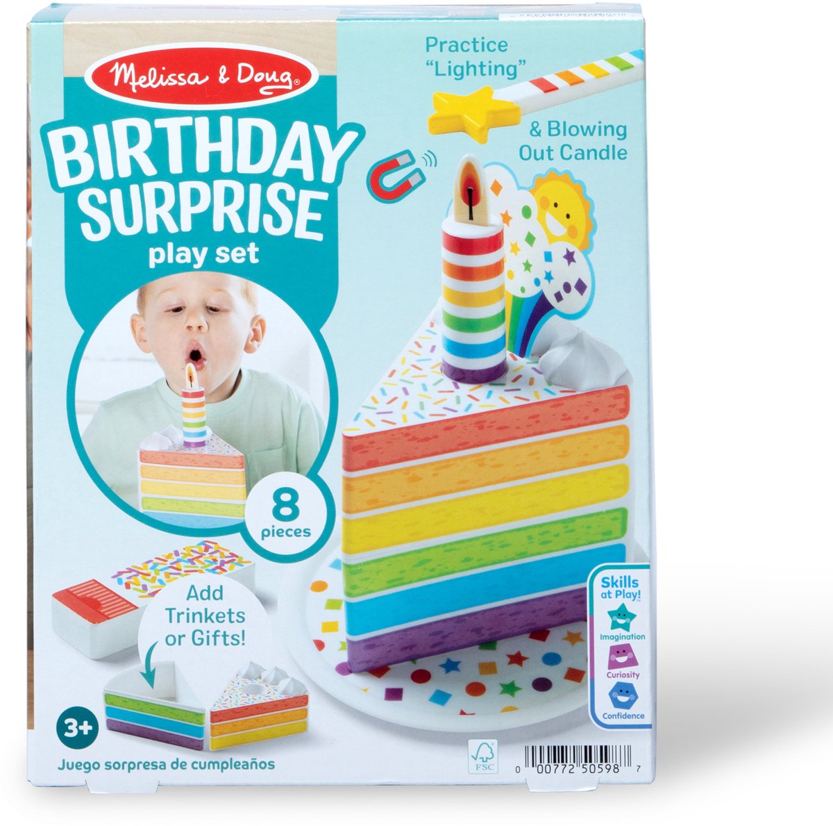 Melissa & Doug – Houten Verjaardagstaart met kaarsje en verrassingsdoosje