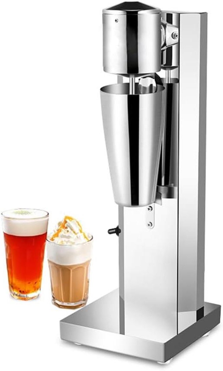 Milkshake Mixer Drankjes Blender Snelle Drankjes Maken Krachtige 180W Motor 650 ml Zilver