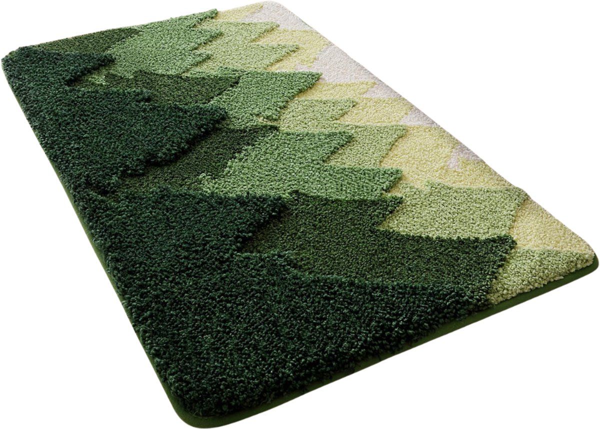 KIRA® Badmat - Antislip Zachte Badmatten Absorberend - Badmat voor Douchevloer - Groen - 6