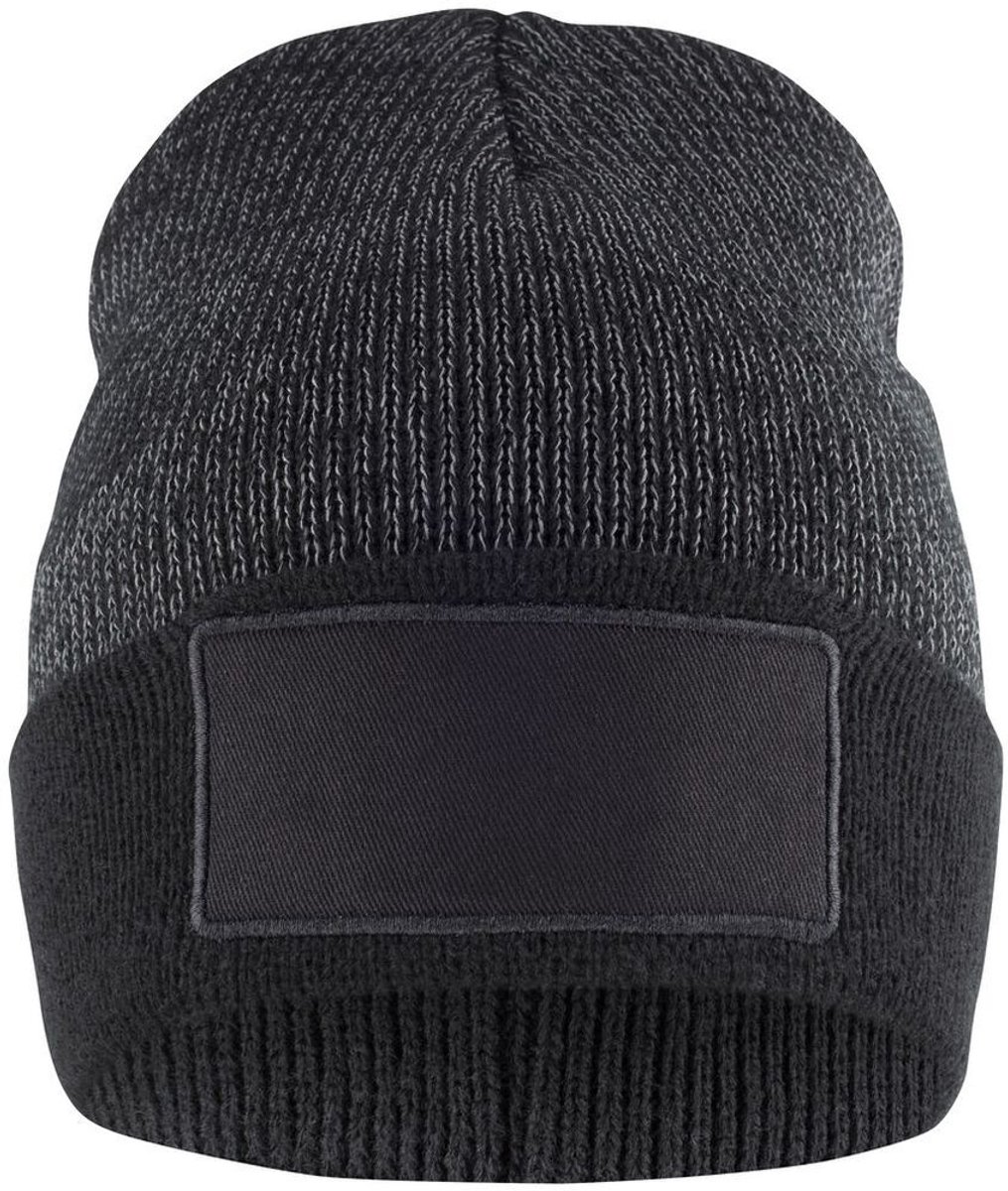 Gebreide muts Hubert met reflective patch