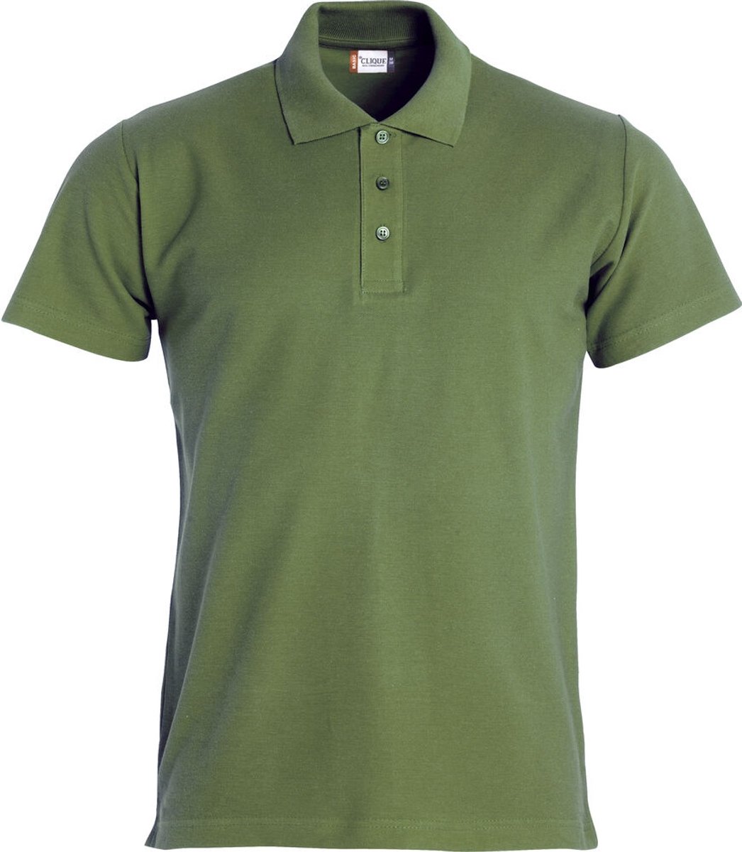 Clique Basic Polo 028230 - Leger-groen - L