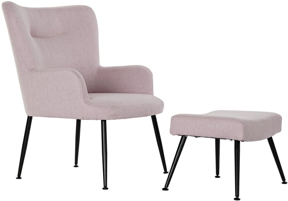 SnelShoppen - Fauteuils Set van 2, Polyester en Metaal, 70 x 60 x 84 cm, Comfortabel en Stijlvol, Perfect voor Woonkamer, Tuin, of Feest