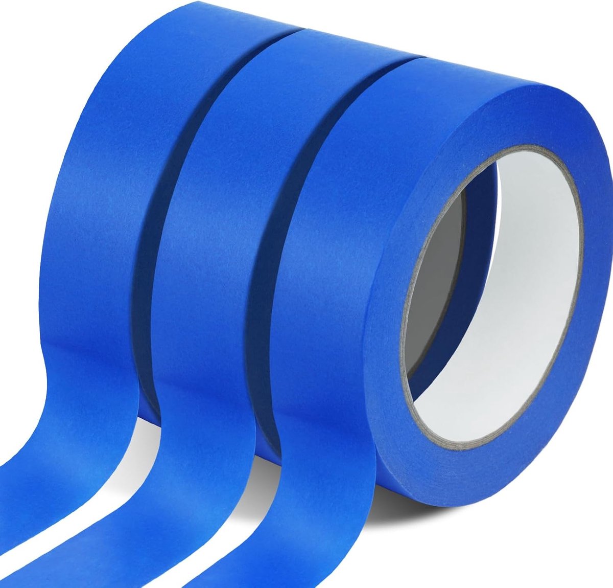 Maskingtape blauw 36 mm x 50 m - Crepe tape - Laat geen resten achter - Voor precieze kleurgrenzen - SnelShoppen
