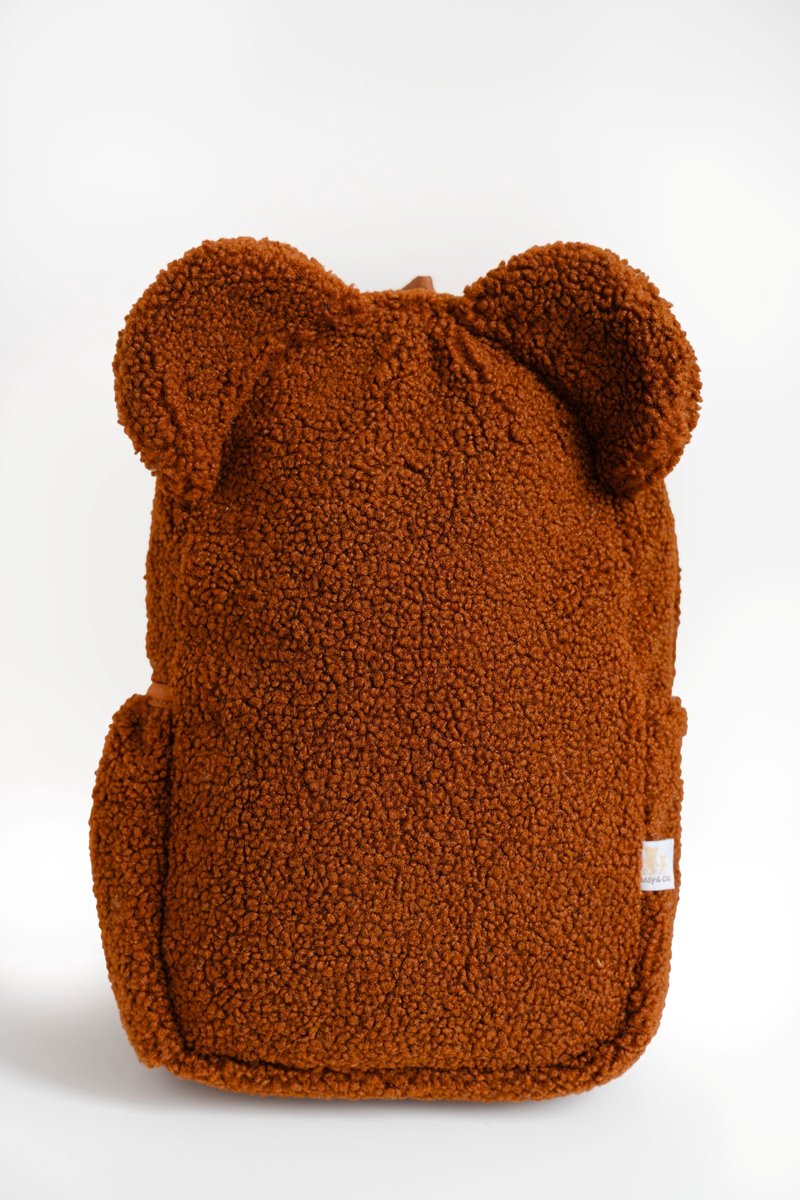 Teddy & Clo. - Teddy Rugtas met Oortjes - Bruin - 20 x 30 x 9 cm