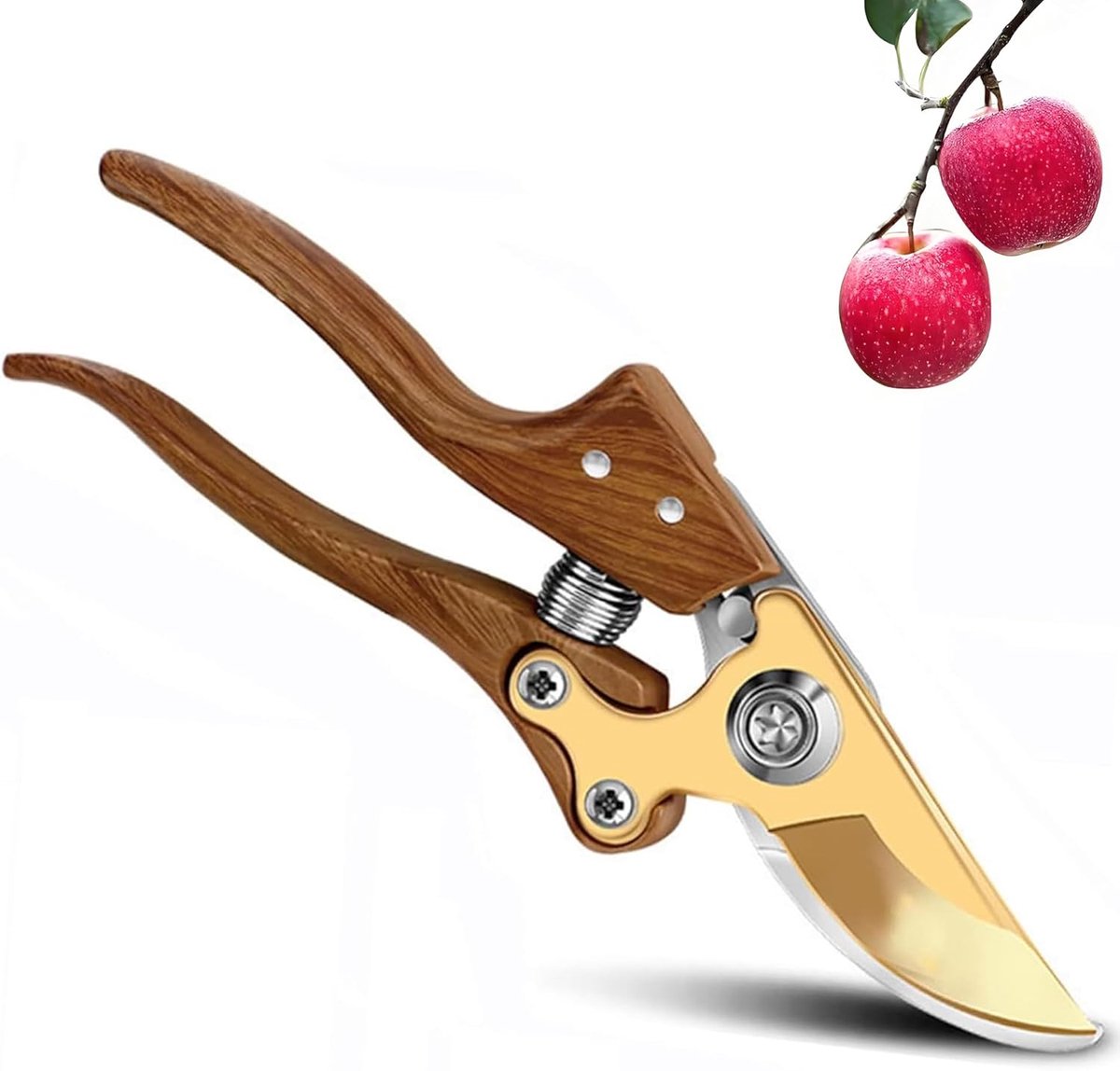 SnelShoppen - Tuinschaar, plantenschaar van Japans SK5-staal, heavy duty snoeischaar voor druiven, kruiden, rozen, bloemen, bomen en gras, professione