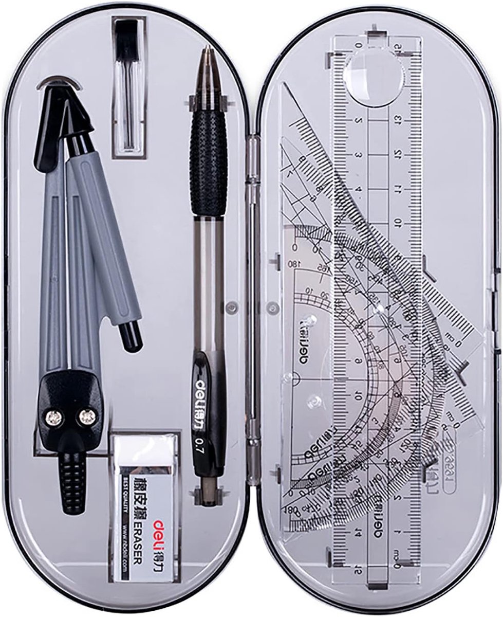 Zirkel Set Geometry Set 8 Piece Shopping Gauge Geodreieck Geometry Set Pencil Mathematics Set Geometry Compass - ShopVlot