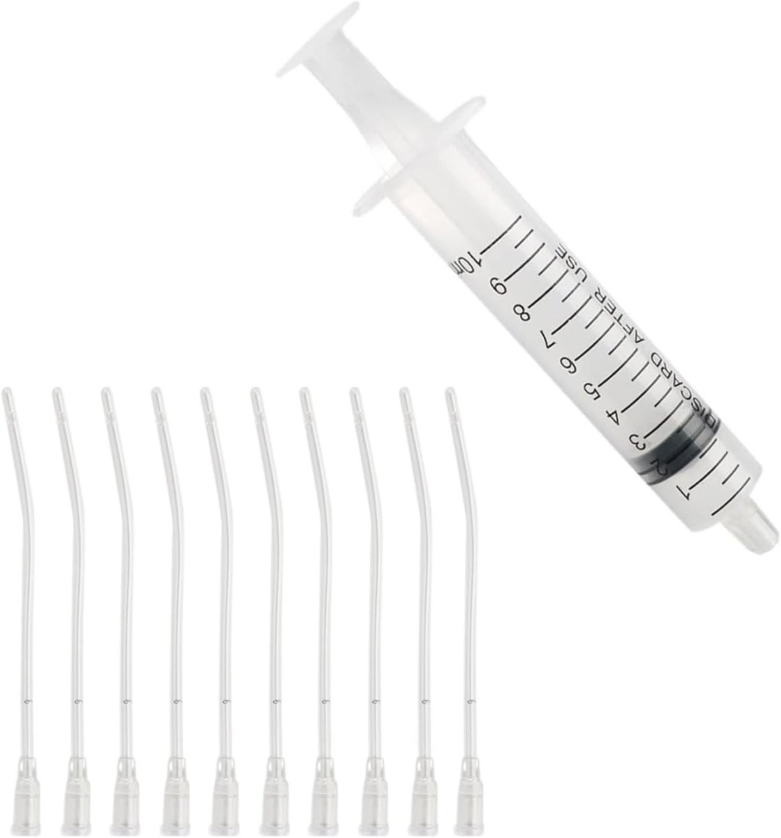 Voedingsset voor Babyvogels met Spuit en 10 Tubes, Handvoeding voor Papegaaien, Duiven en Kleine Dieren, Makkelijk Schoon te Maken