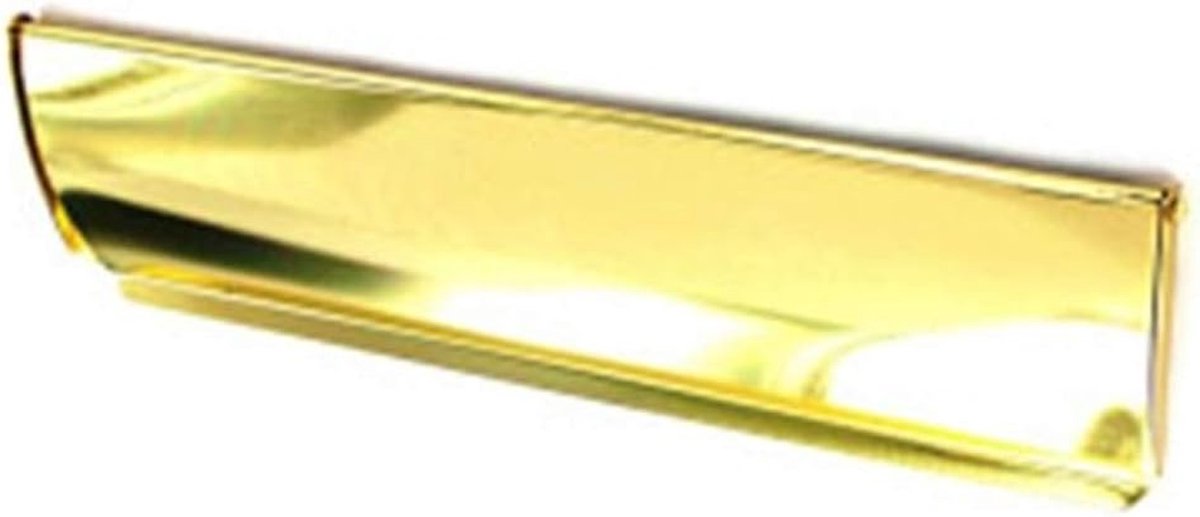 Interne Brievenbusklep - Klep Deur - Toegang Verlenen - Messing Effect - 11 x 3 Inch - Goud