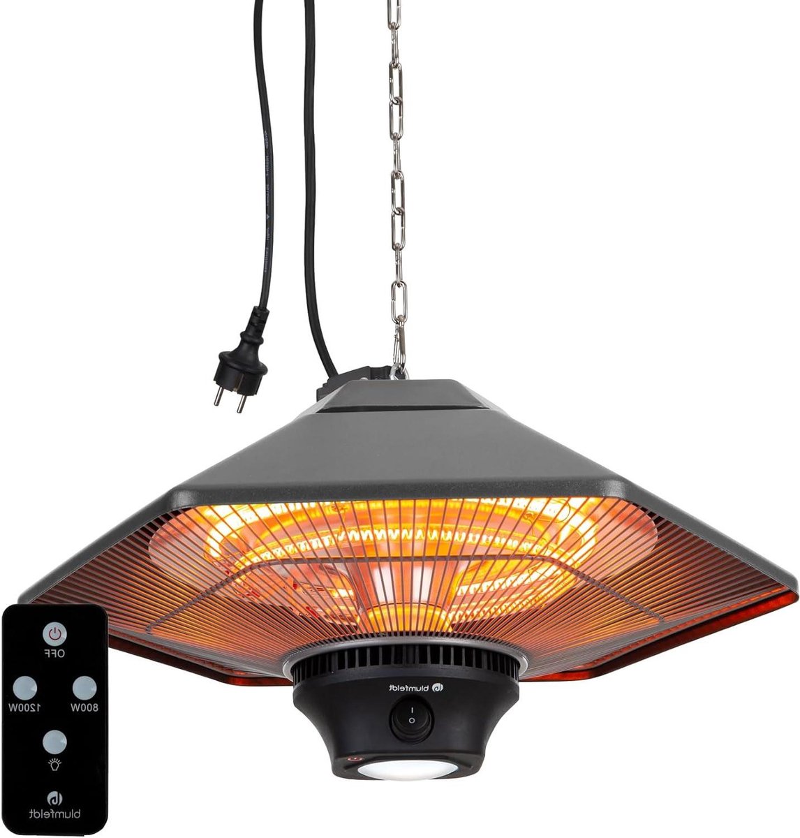 Terrasverwarming - Buitenverwarming - Gezelligheid Buiten - IR ComfortHeat Systeem - 2000 Watt - Brons