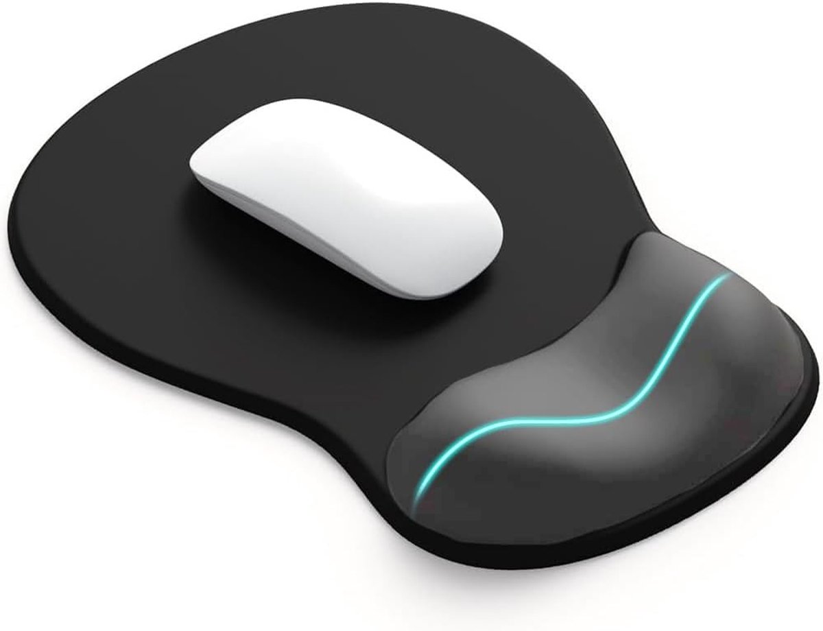 Ergonomische Gaming Muis met Polssteun, Gel Muismat en Comfortabele Polssteun voor Thuis en Kantoor Gebruik