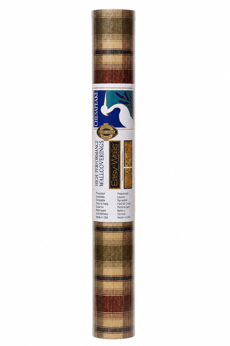 Chesapeake Ruitbehang Bruin/Beige – Klassiek Geruit Behang – Papier – 52 cm x 10,06 m – 5,2 m²