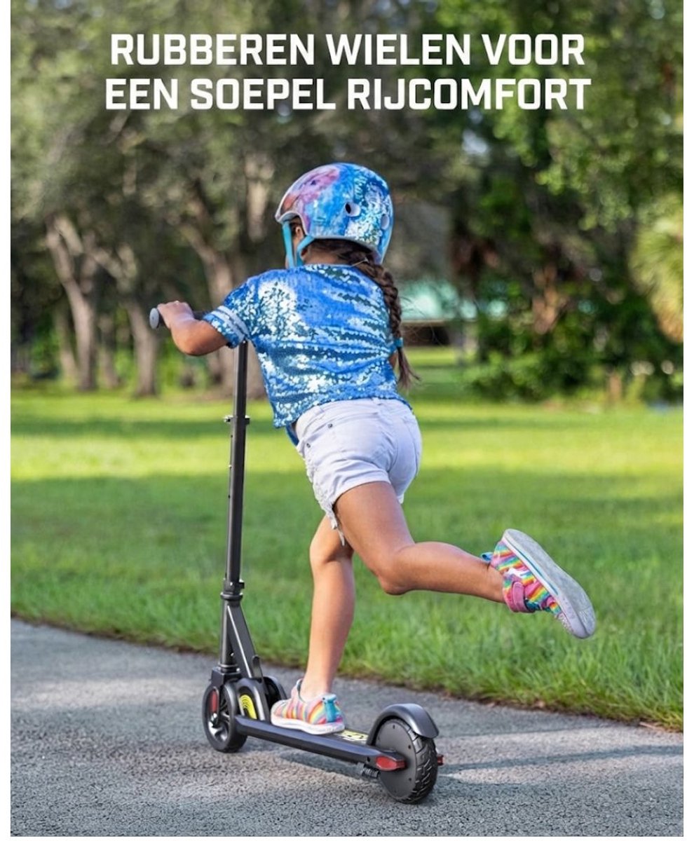 SP® Elektrische Step - Elektrische Steps voor Jongens - In hoogte Verstelbaar - Zwart - 78cm x 29cm x 15cm