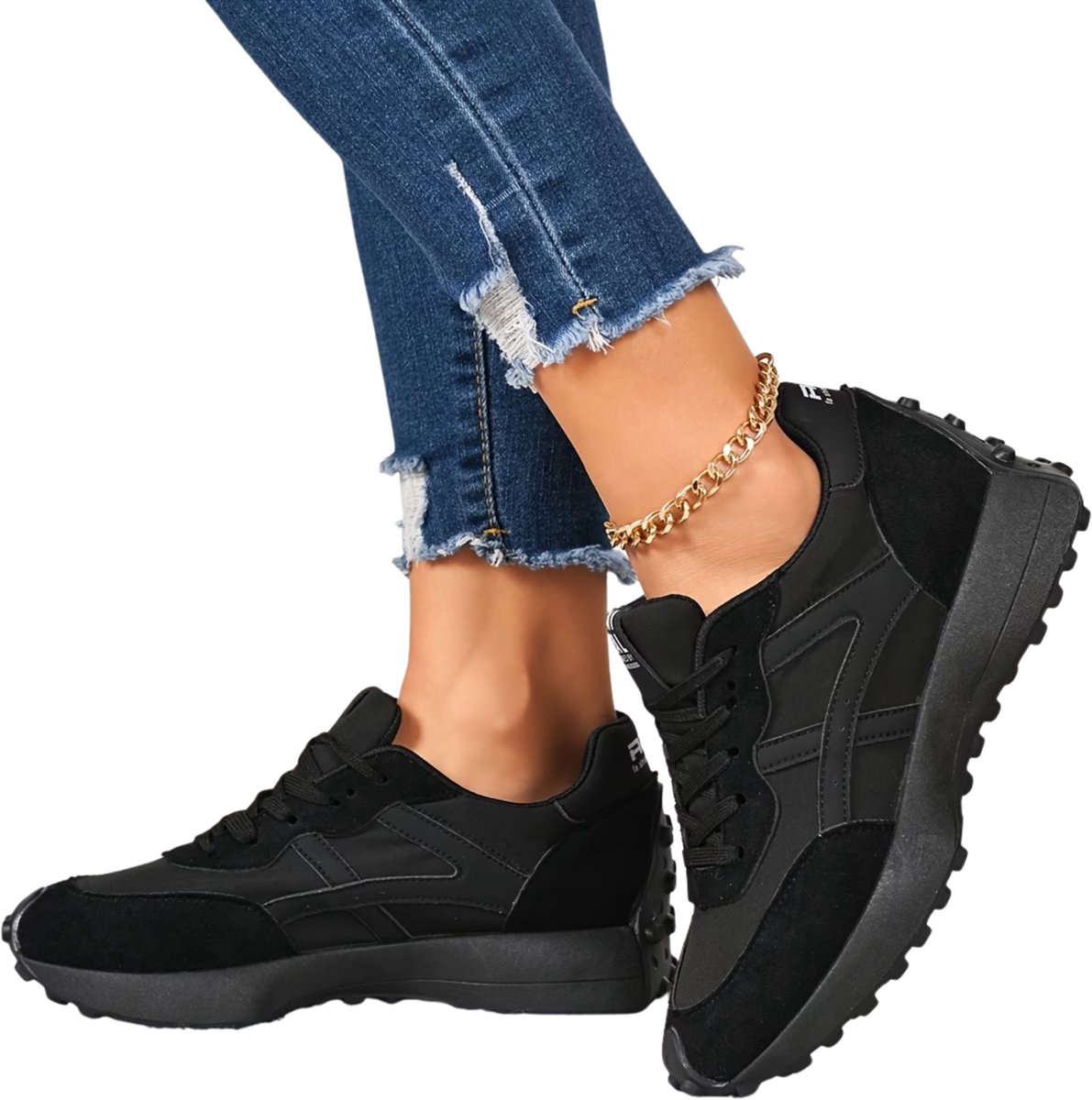 Currero Schoenen Dames Sneakers Comfortabel Slippers Casual Volwassenen 40 Donkerzwart
