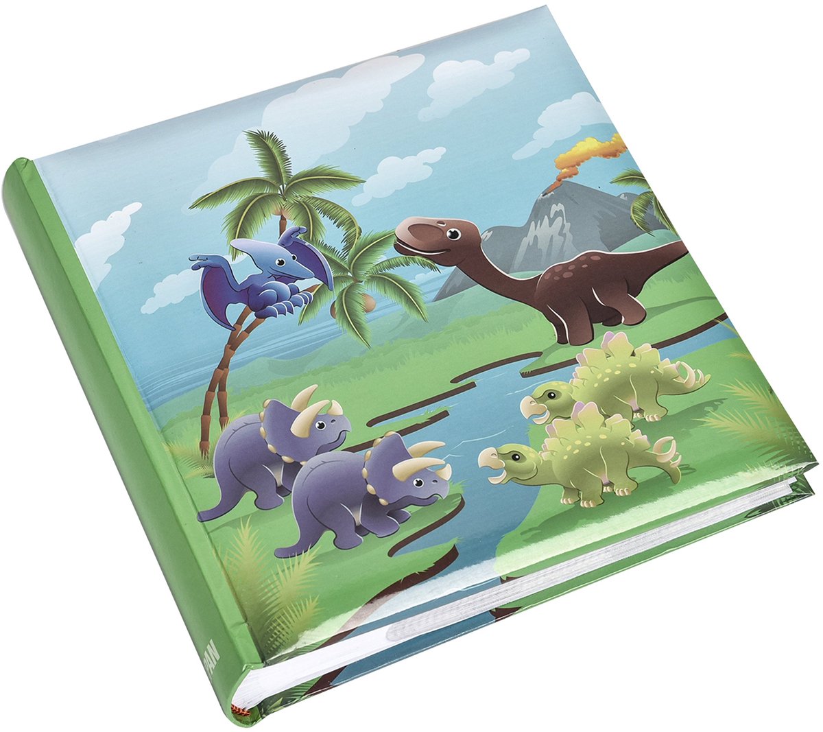 SnelShoppen - ARPAN Kinderalbum Dinosaurus Prehistorische Scène voor 200 Foto's, 10 x 15 cm, Blauw/Groen, Perfect voor Kinderen en Feesten