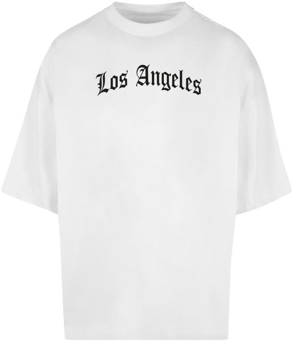 Mister Tee T-shirt Los Angeles met opdruk New Huge Wit