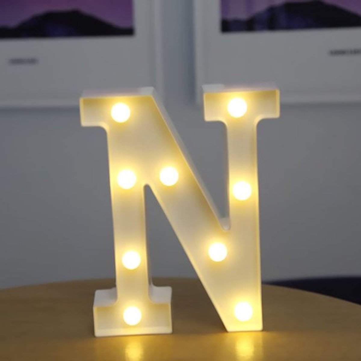 Brief Lights LED Symbool Vorm - Decoratieve verlichting - Warmwit - Feestlampen voor thuis - Tafellampen - Verjaardag en bruiloft