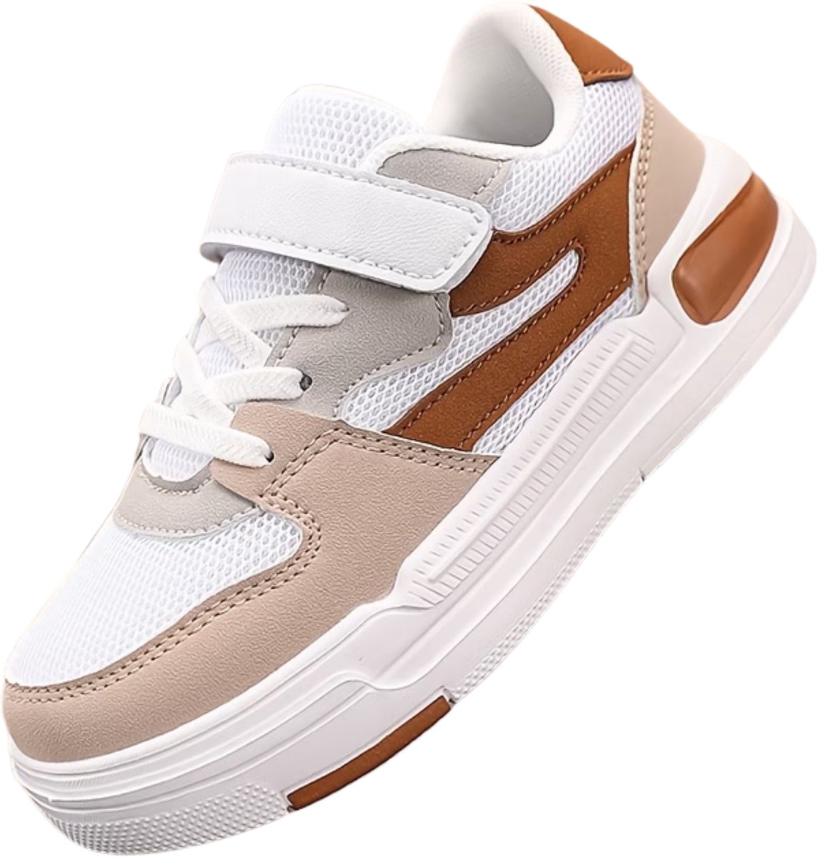 Currero Schoenen Jongens Sneakers Comfortabel Wandelschoenen Casual Kinder Schoenen -1 Lichtbruin