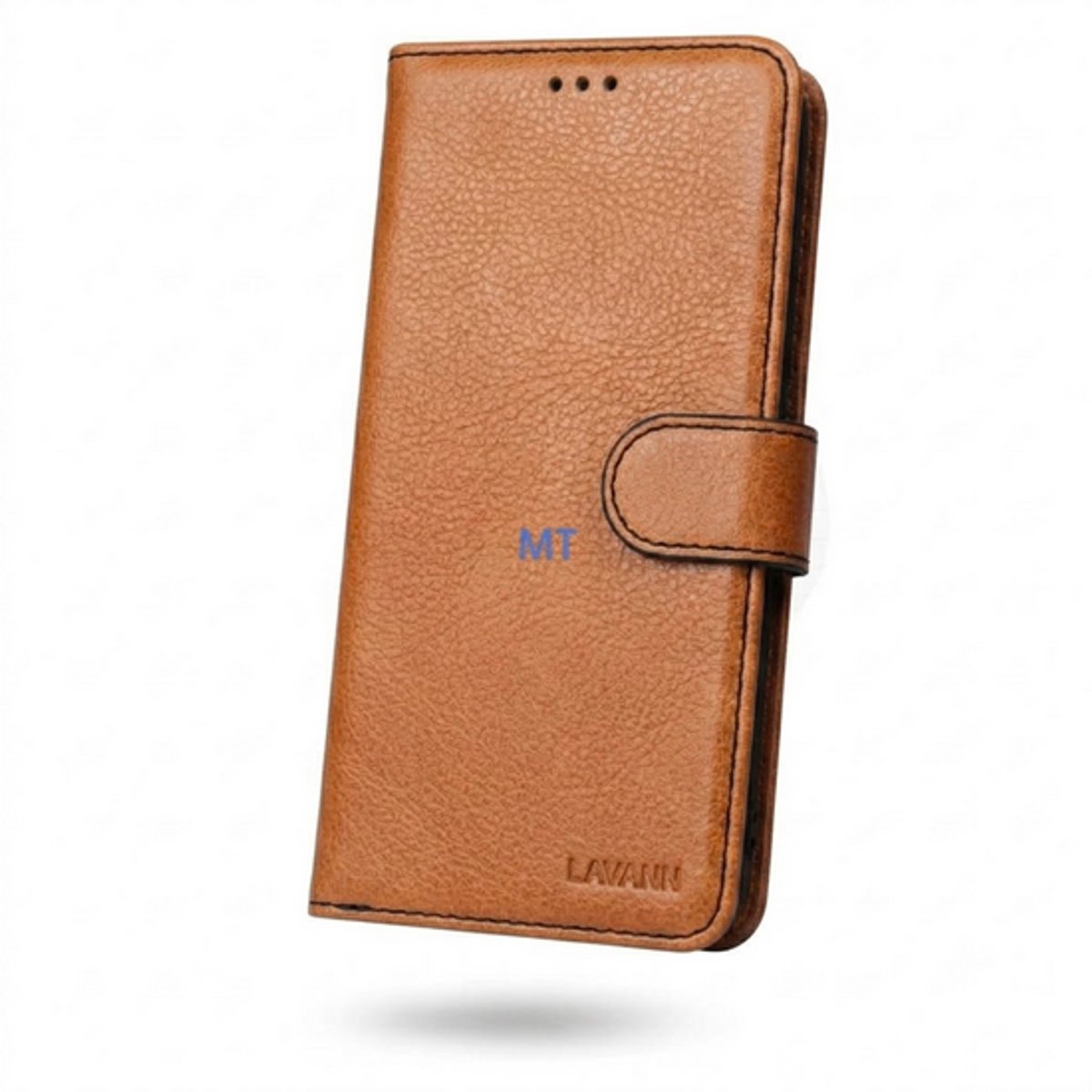 Lavann Protection Leather Bookcase geschikt voor Galaxy S23 Ultra - Bruin