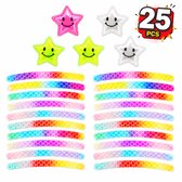 Reflecterende Spaakstickers 25 Stuks - 5 Sterren 20 Staven - Multicolor