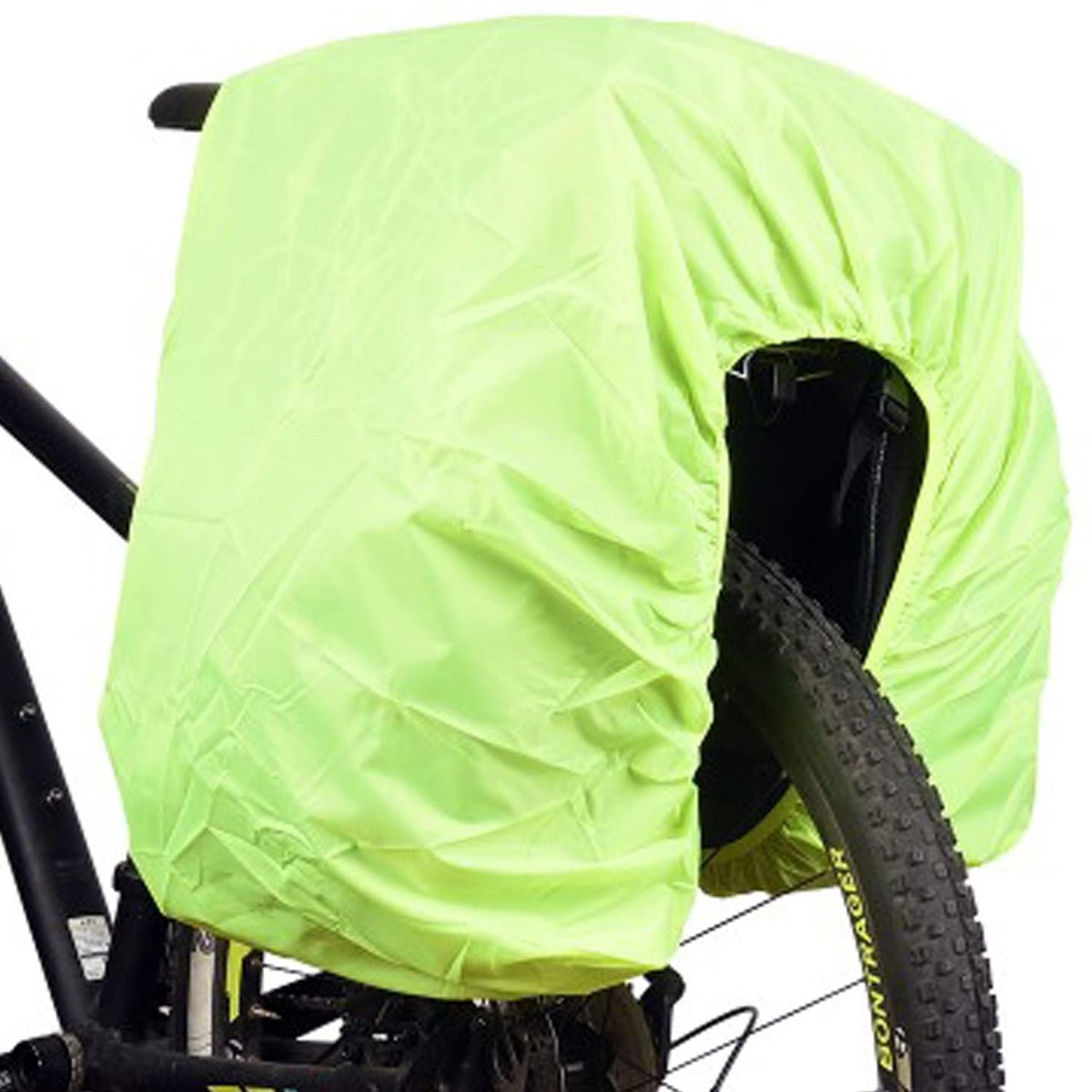 Fiets Regenhoes voor Bagagedragertas - Waterdichte Fietstas Regenhoes - Universele Hoes voor Fietsachtertas en Bagagetas - Verstelbaar met Elastische Rand - Opvouwbaar en Lichtgewicht - 126 x 66 cm