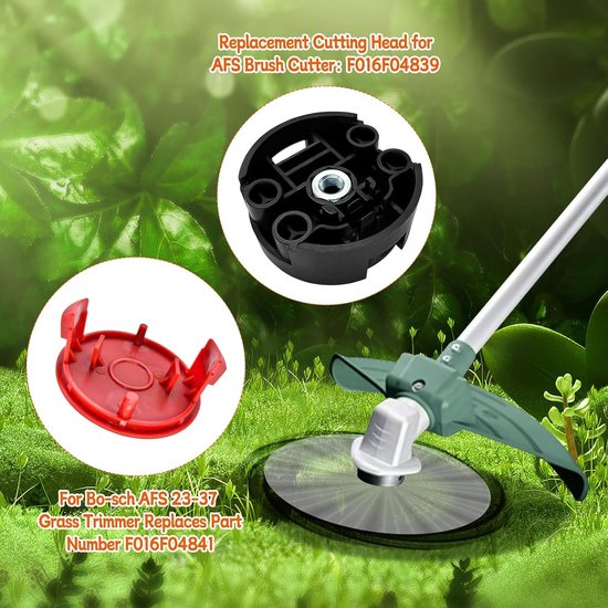 Vervangende Trimmerdraad voor AFS 23 tot 37 Bosmaaiers, Inclusief Spoelkap en Snijkop, 37 cm × 3.5 mm (3 Covers + 1 Head) - Tuinaccessoires, Grasmaaien, Tuinonderhoud — afbeelding 5