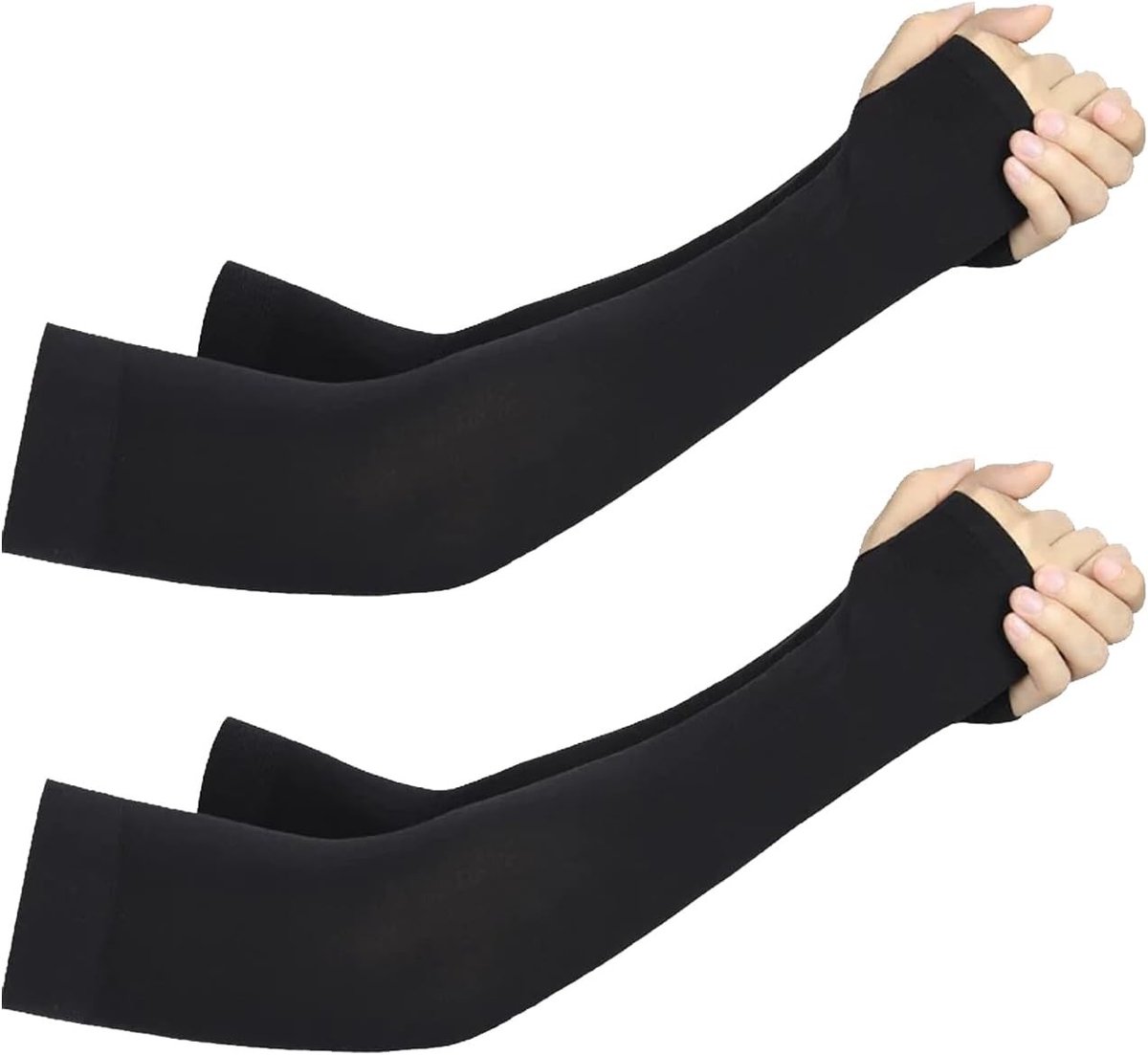 Ice Silk Arm Warmers voor Zonbescherming - UV Bescherming Mouwen voor Sport, Fietsen en Activiteiten met Duimopeningen voor Mannen en Vrouwen
