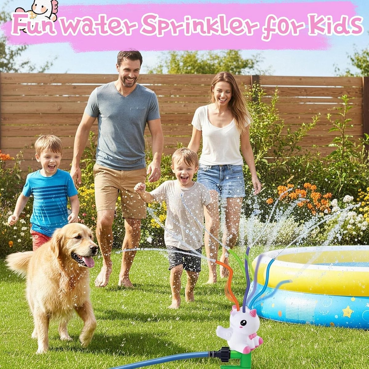 Verfrissende Water Sprayer voor Zomerplezier - Ideaal voor Tuin, Zwembad en Buitenactiviteiten